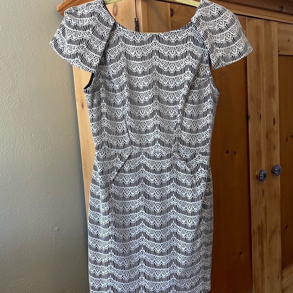 Women’s Capsleeve Lace Overlay Dress